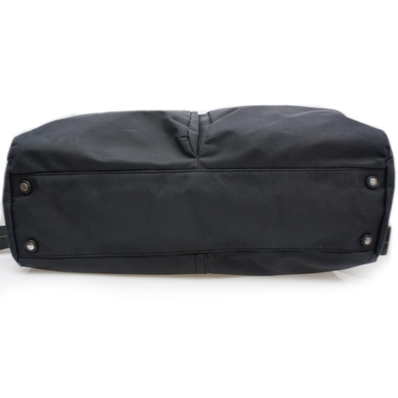 COACH LEATHERWARE CL Black Soft Nylon Duffle Bag M04 M-6464 - Picture 4 of 13